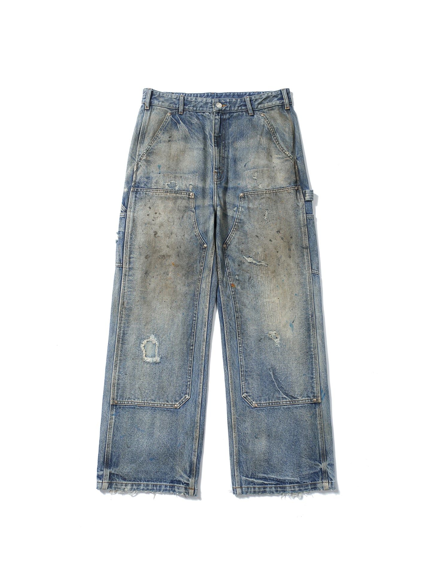 Dirty jeans with stained knees – SONGAADON