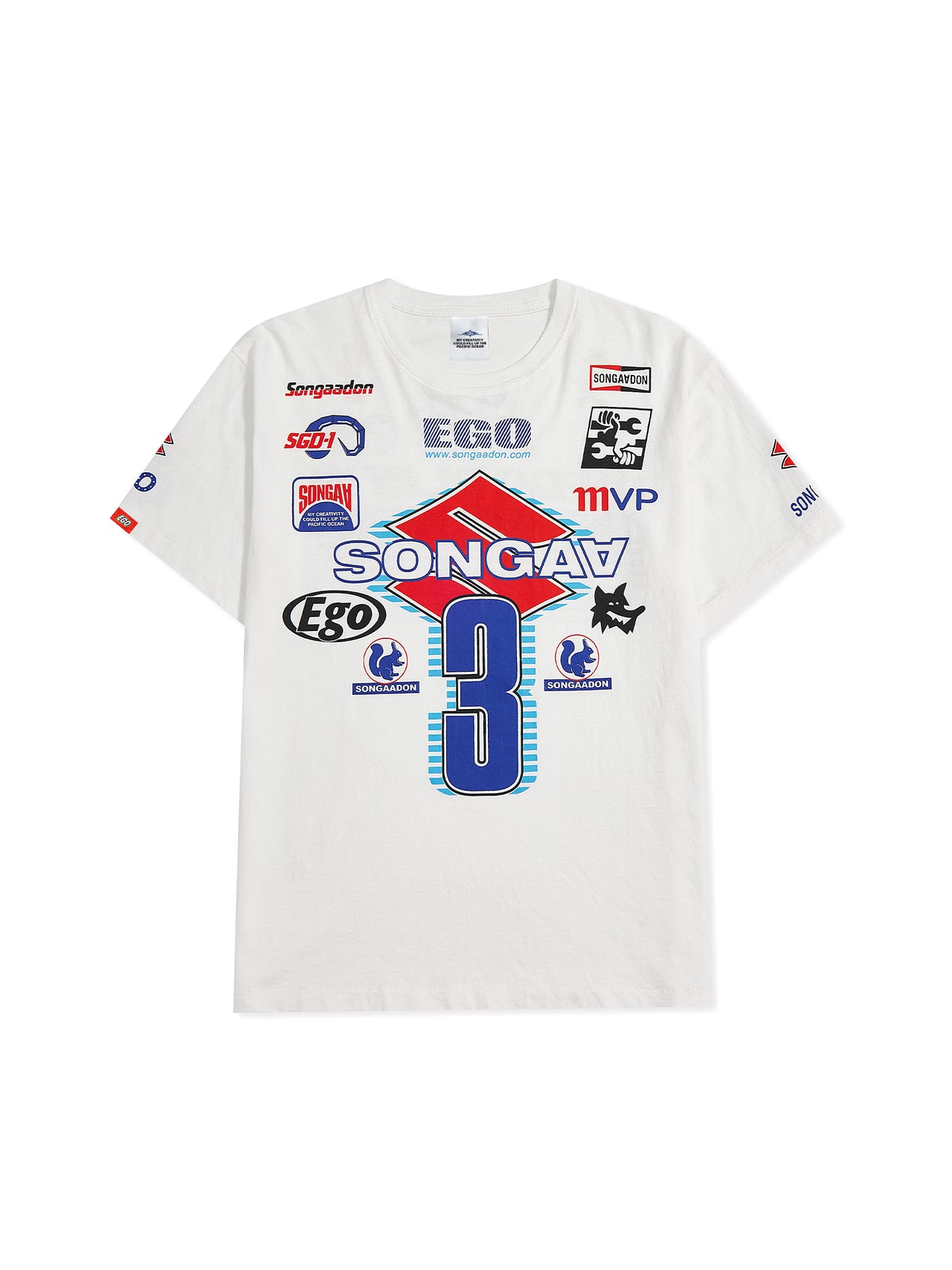 EGO racing element print T-shirt