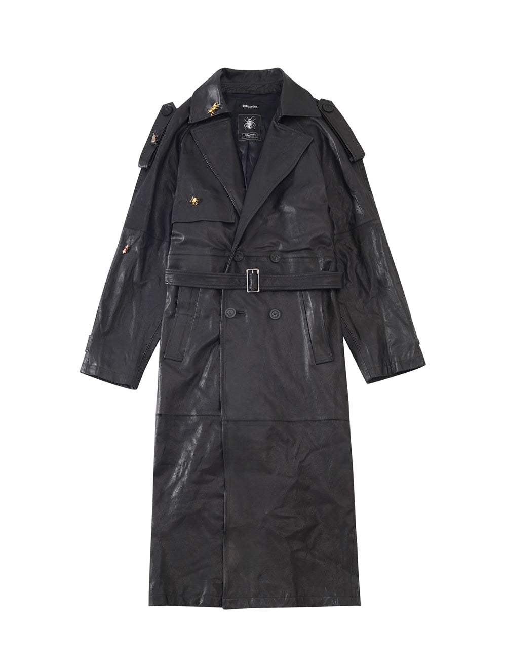Brooch trench coat