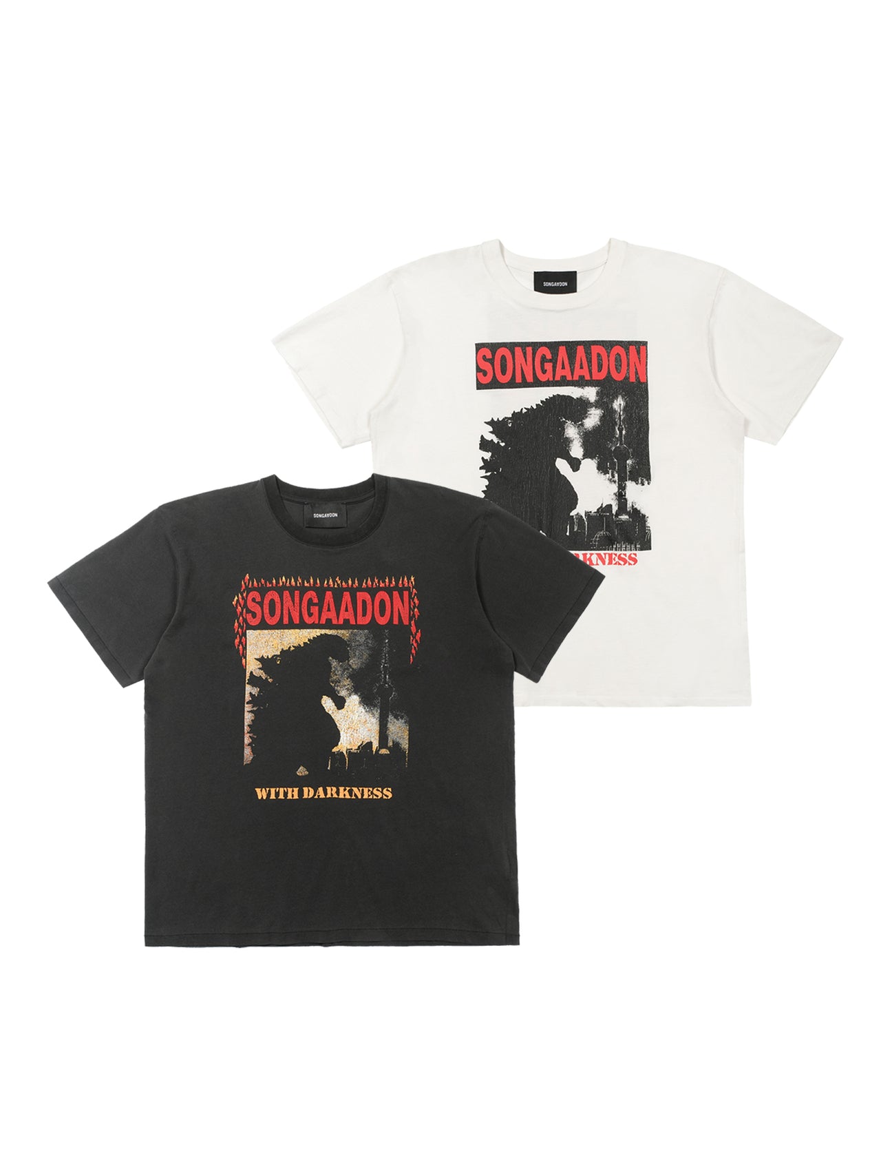 Godzilla printed  vintage T-shirt