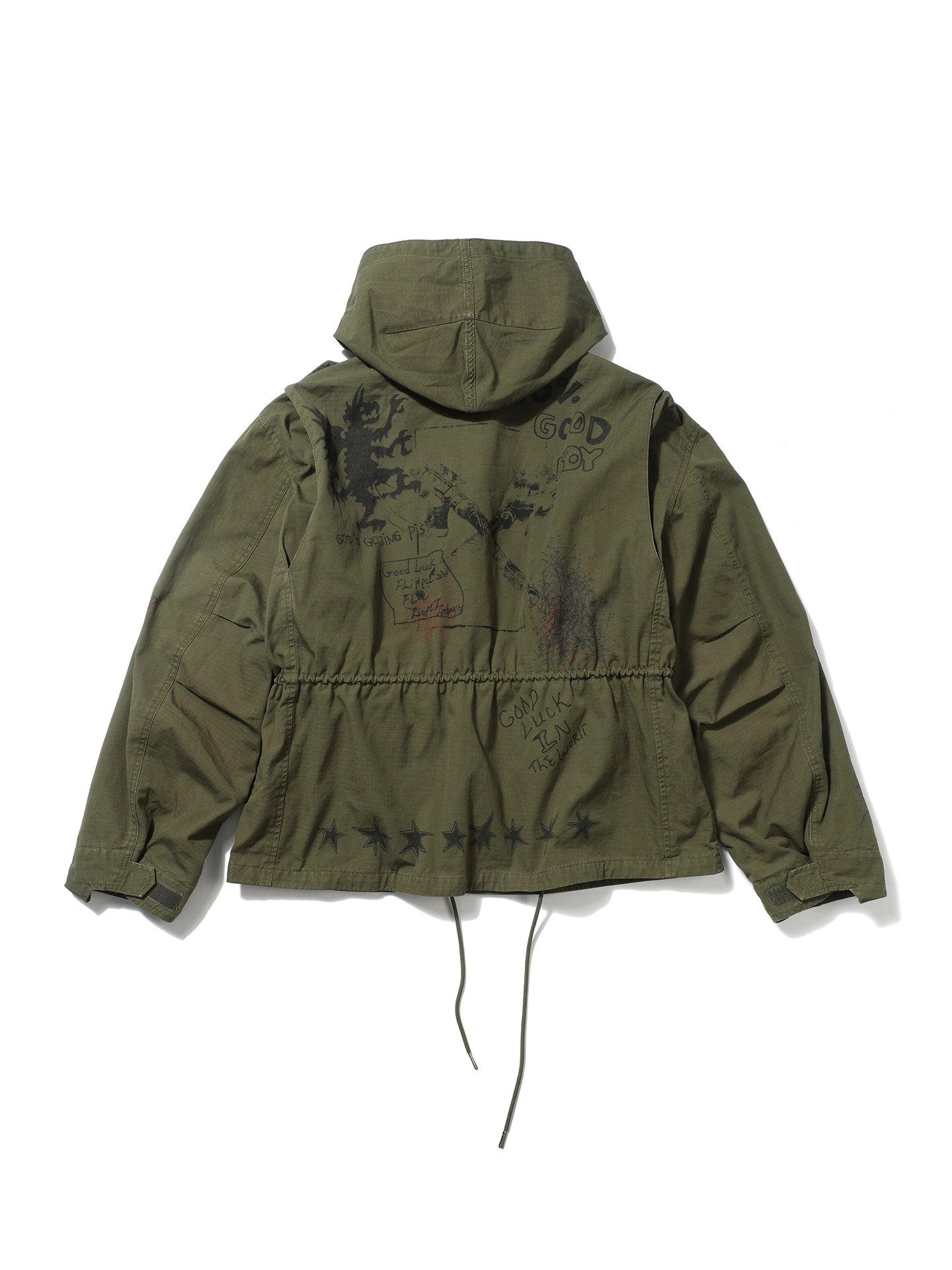 M65 graffiti washed damaged jacket - SONGAADON