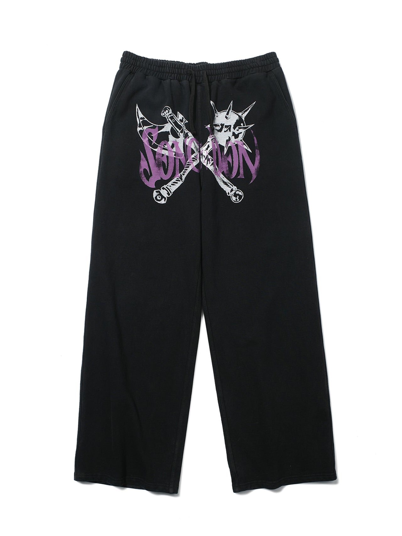 Cold weapon printed washed sweatpants