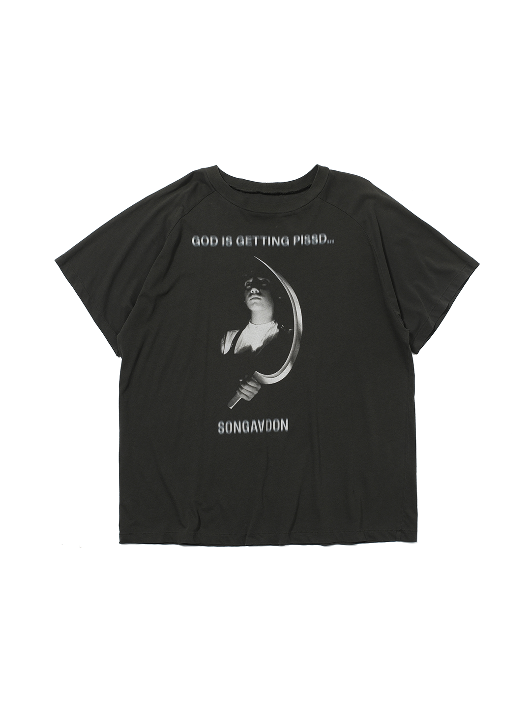 God is Getting Pissed Raglan T-shirt