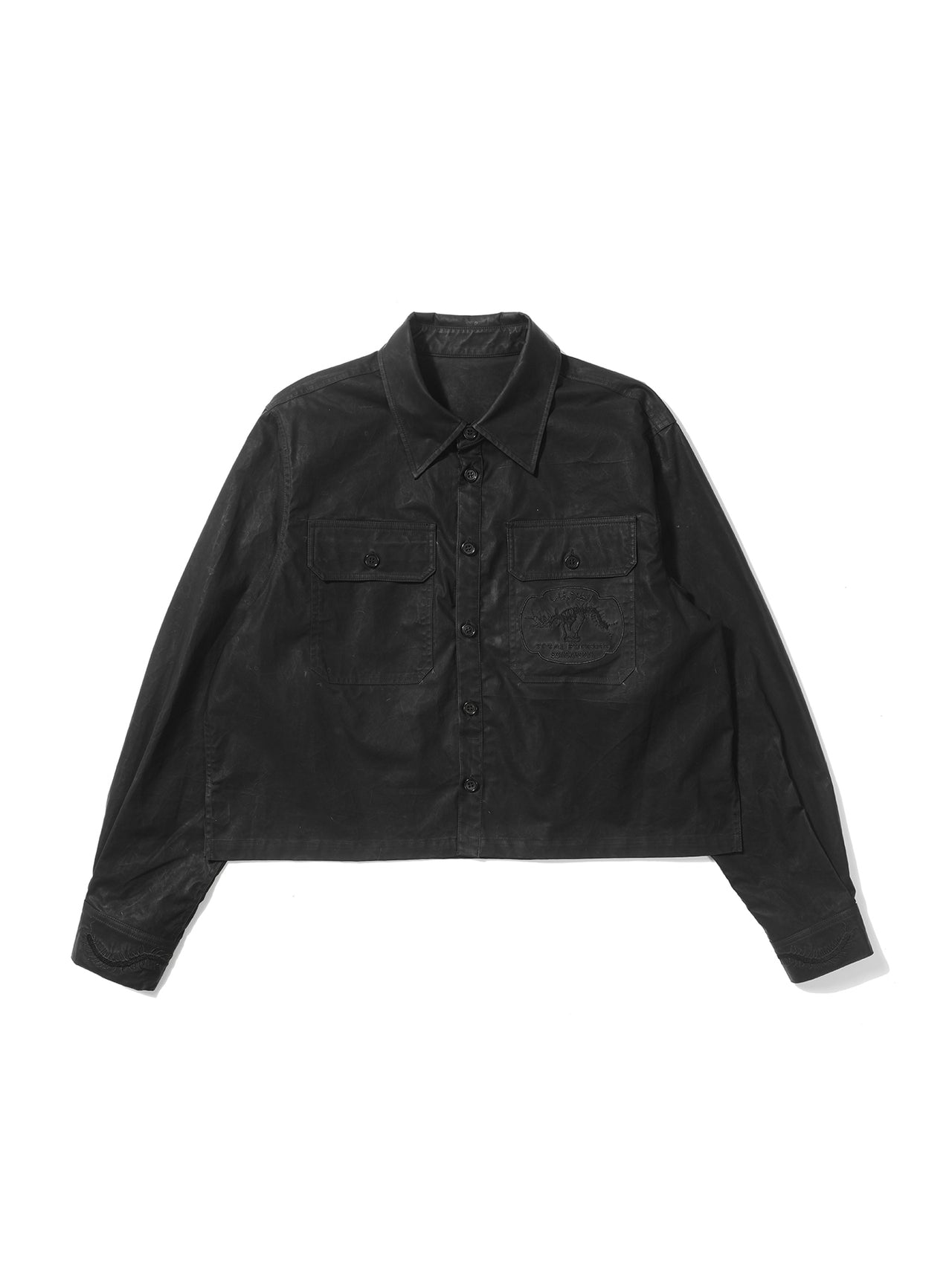 Centipede Embroidered Coated Shirt
