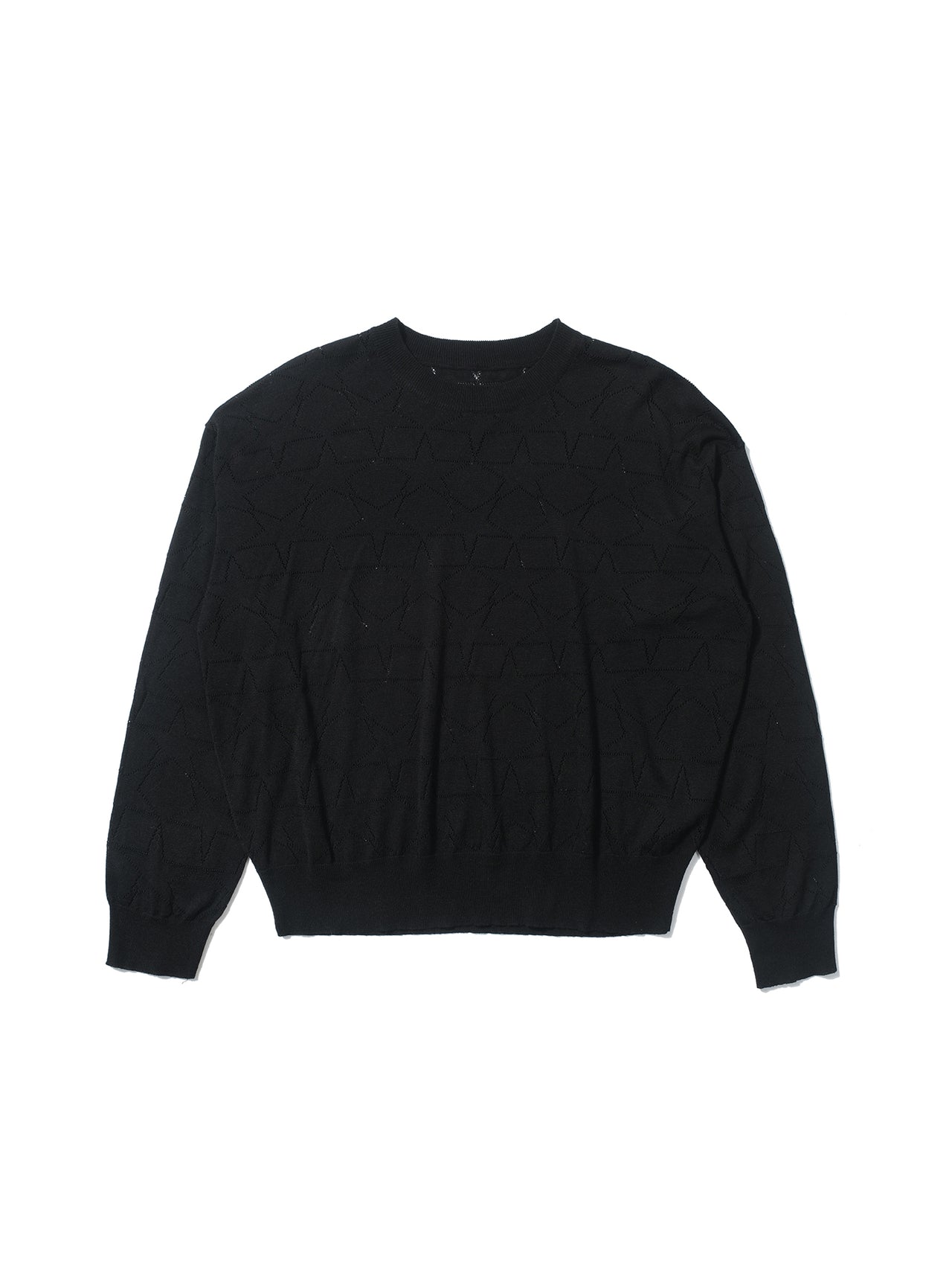 Star hollow knitted sweater