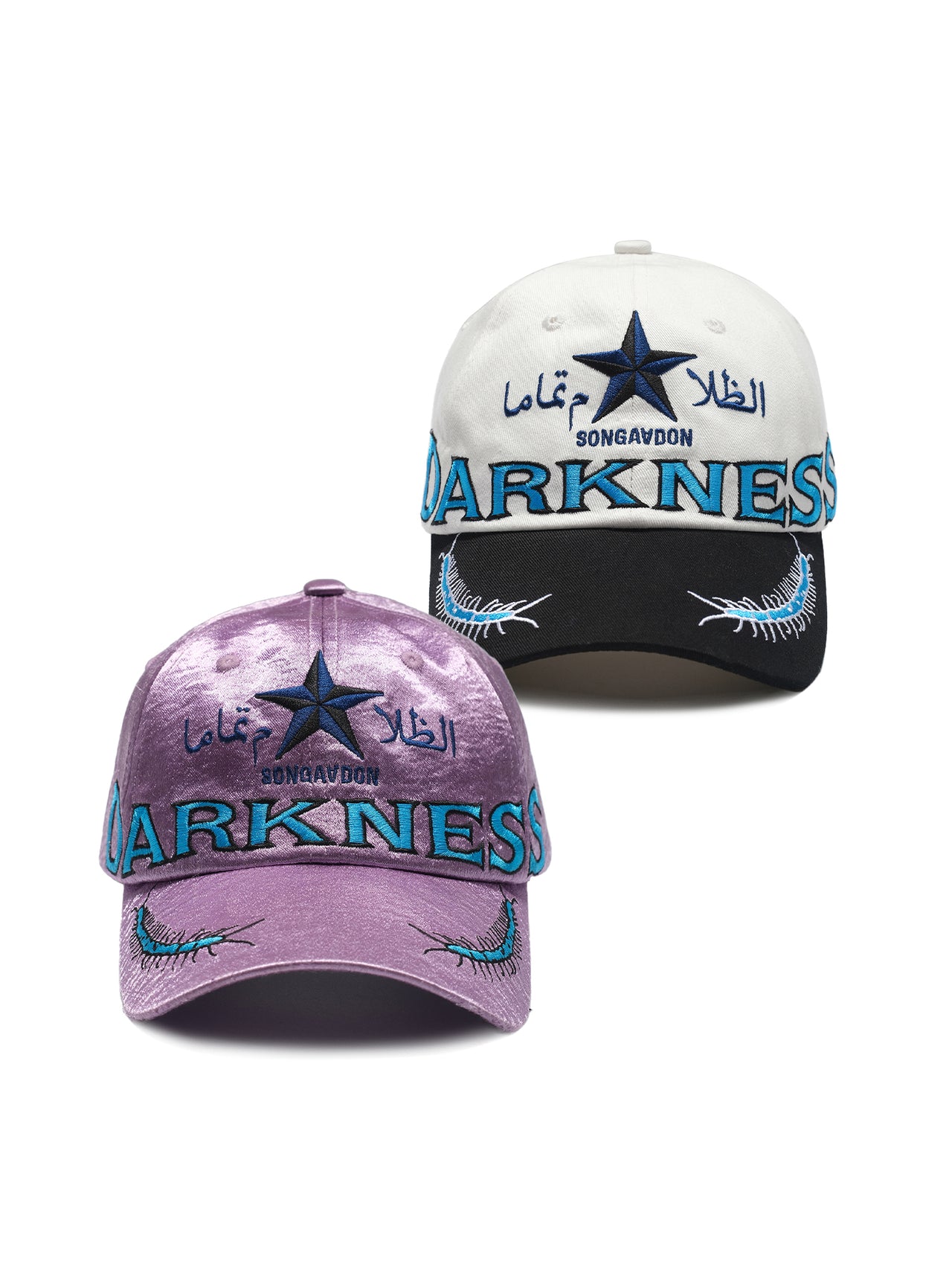 Centipede Embroidered peaked cap