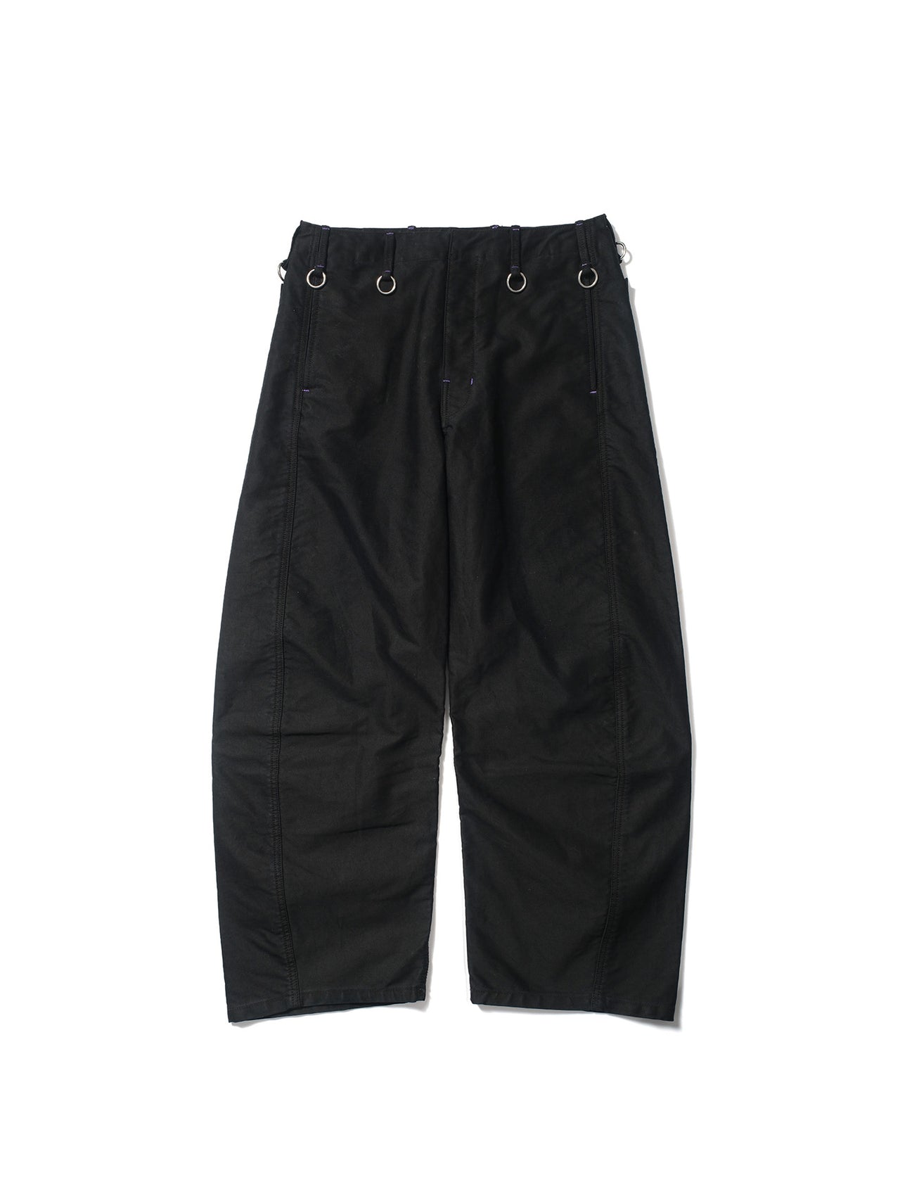 Embroidered iron ring Moleskin curved knife pants