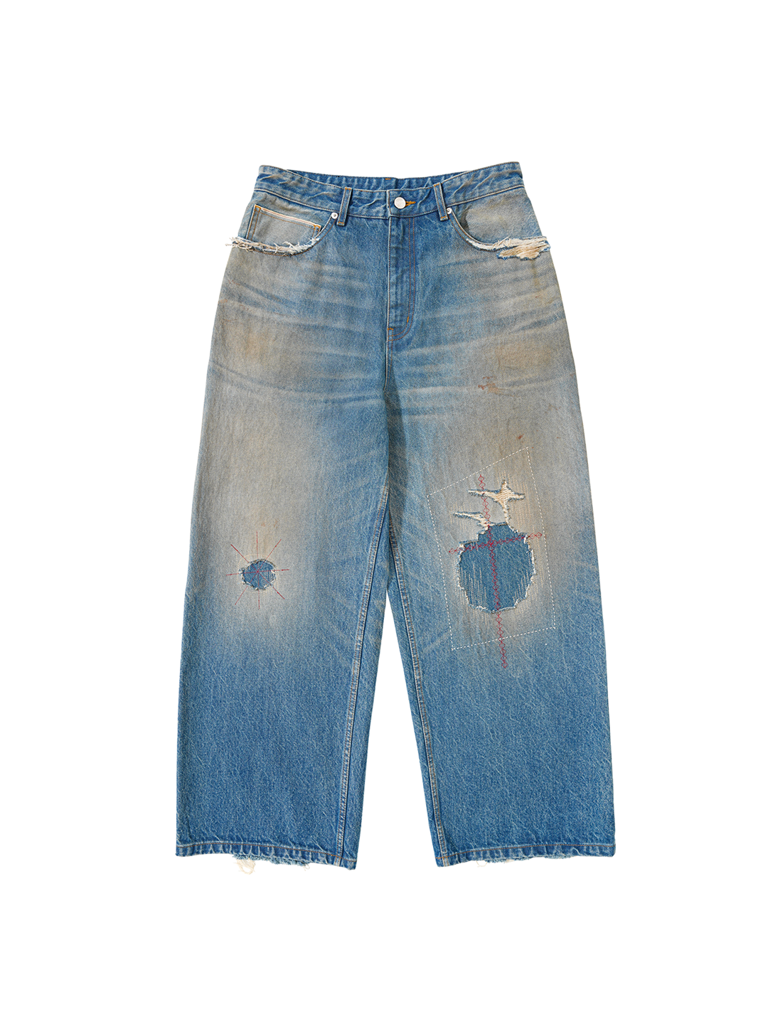 Ripped baggy jeans